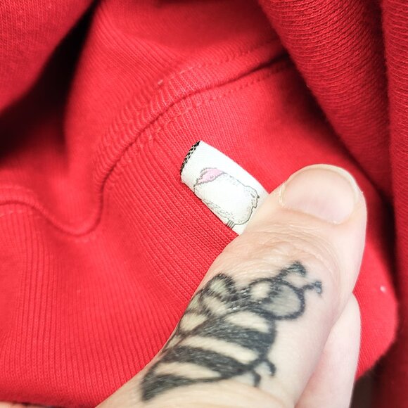 Warm Wonderful x Rowing Blazers Princess Diana Red Cropped Sheep Sweatshirt XXL - Picture 9 of 12